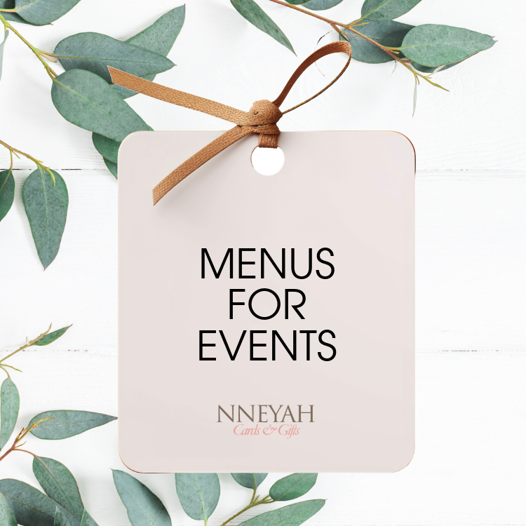 Menu Cards