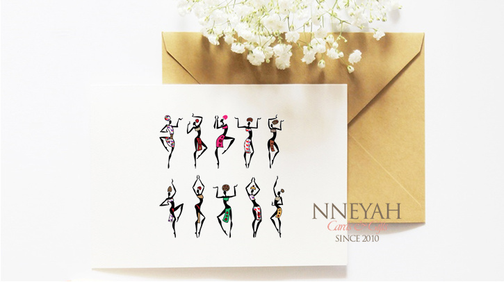 African Dancers Postcards Set