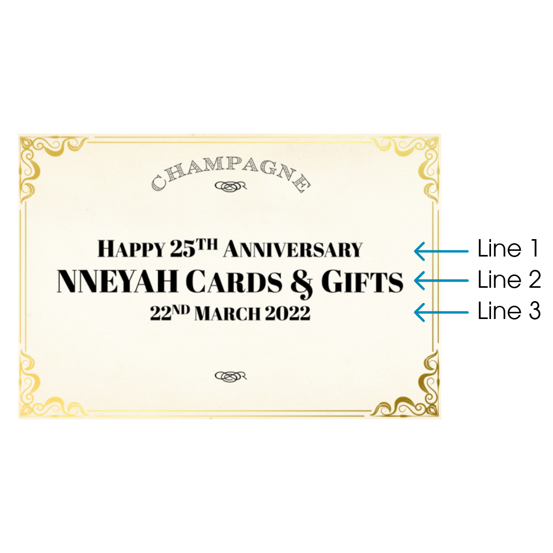 Champagne Bottle Gift