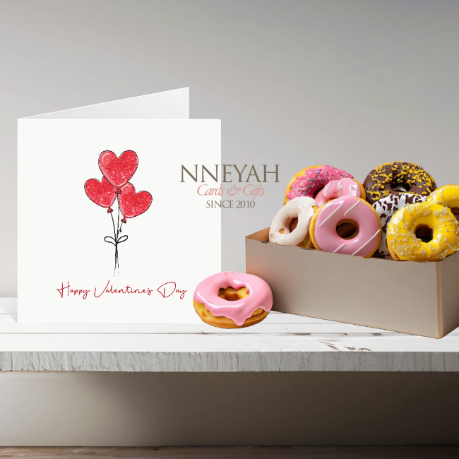 Box of Doughnuts & Card XII