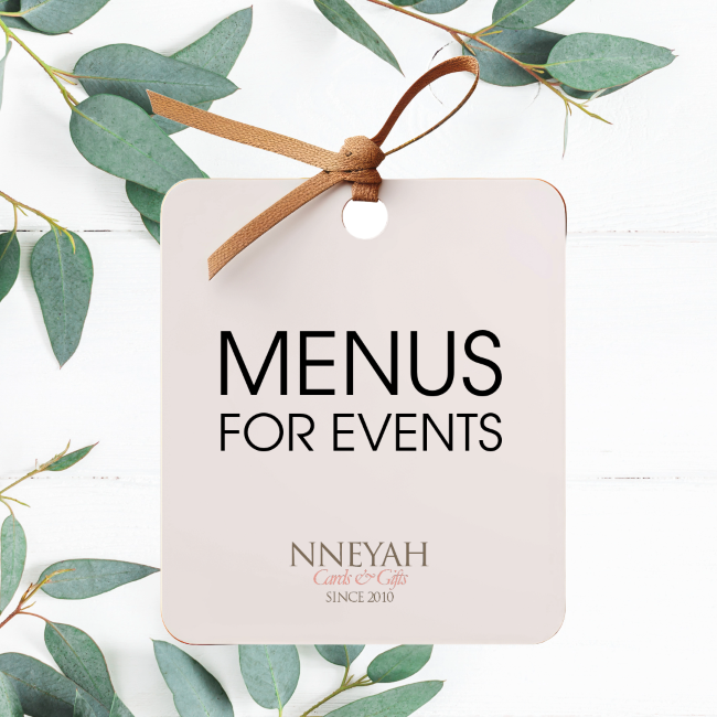 Menu Cards