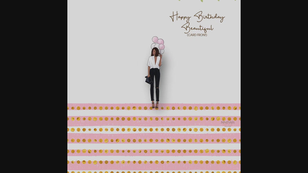 Stylish Girl Digital Postcard