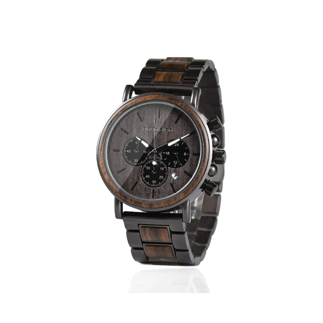 Ebony Wood Mens Watch