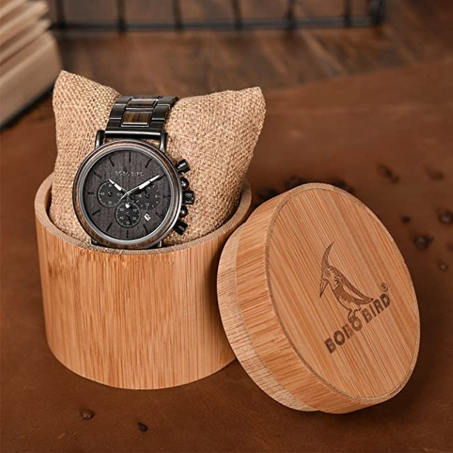 Ebony Wood Mens Watch